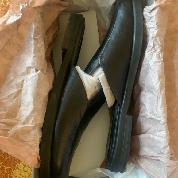 Women’s Black Leather Mules - Picture 1 of 10